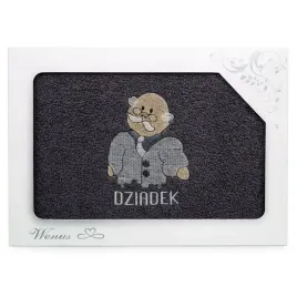 recznik-z-haftem-dziadek-70x140cm-grafitowy-prezentowy-hit