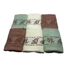 komplet-recznikow-zakaria-wzor-4a-mieta-ecru-brazowy-50x100cm-6-sztuk