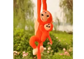 maskotka-pluszowa-malpka-z-dzieckiem-pomaranczowa-90-cm-lean-toys