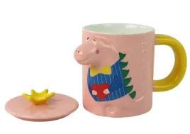kubek-z-przykrywka-dinozaur-rozowy-dinozaur-400-ml-lean-toys