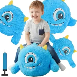 pilka-emoji-40cm-z-raczkami-niebieska-xqmax