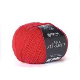 yarnart-lana-attraente-6625-czerwony-100percent-welna-50gr-160m