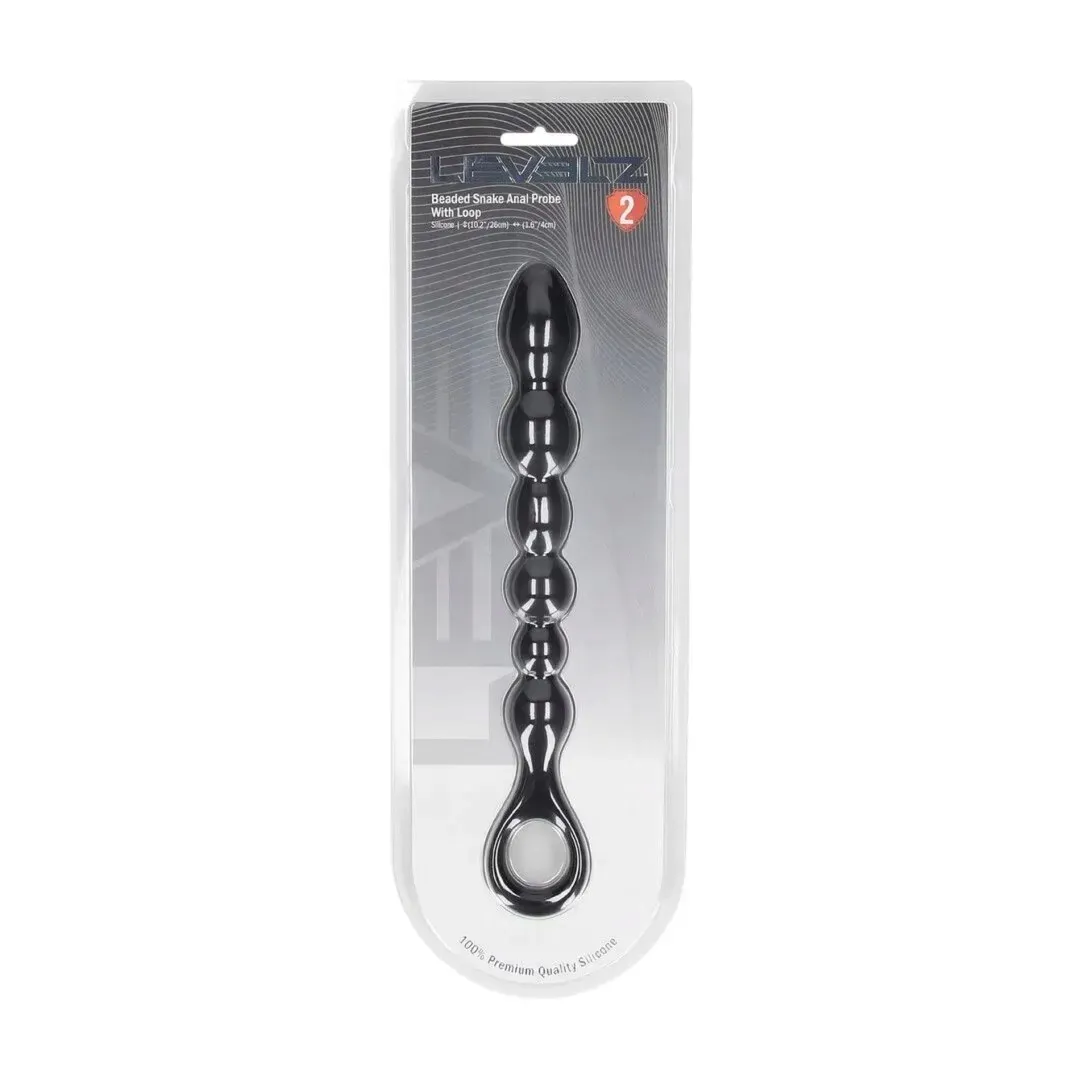 beaded-snake-silicone-anal-probe-with-loop-black