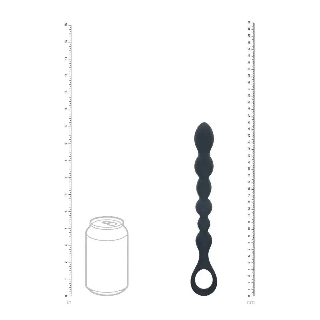 beaded-snake-silicone-anal-probe-with-loop-black