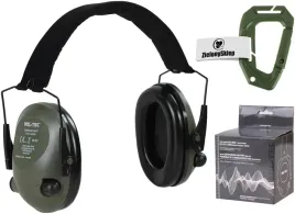 aktywne-sluchawki-ochronne-strzeleckie-ochronniki-sluchu-mil-tec-olive