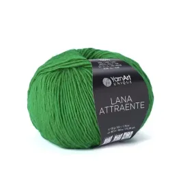 yarnart-lana-attraente-6661-zielony-100percent-welna-50gr-160m