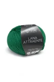 yarnart-lana-attraente-6658-zielona-sosna-100percent-welna-50gr-160m