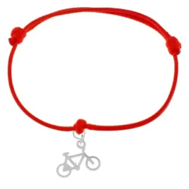 rower-bransoletka-sznurek-srebro-925-kolory