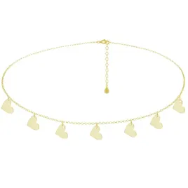 serce-choker-naszyjnik-serduszka-srebro-zlocony