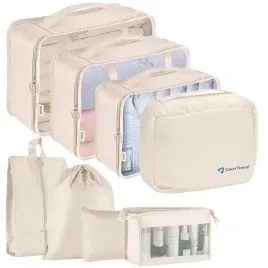 zestaw-organizerow-podroznych-do-walizki-plecaka-8-elementow-bezowe