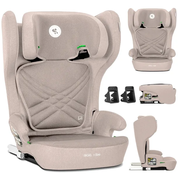 Fotelik samochodowy SKŁADANY 100-150cm ISOFIX 15-36kg SZEROKI Lorelli Rigel