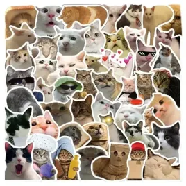 naklejki-50-szt-koty-memy-wodoodporne-smieszne-naklejki-na-telefon