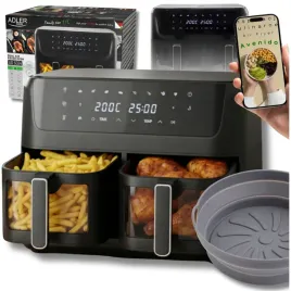 frytkownica-beztluszczowa-dwukomorowa-adler-11l-air-fryer-2700w-8-programow