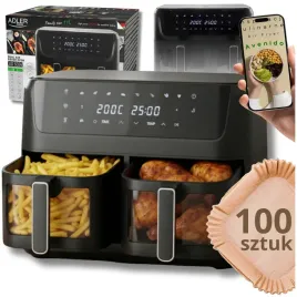 frytkownica-beztluszczowa-dwukomorowa-adler-11l-air-fryer-2700w-8-programow