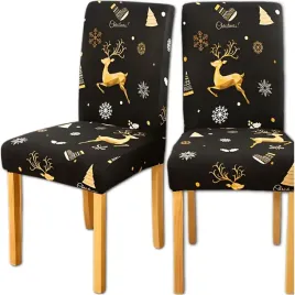 czarny-swiateczny-pokrowiec-na-krzeslo-wzory-elastyczny-czarny-dekoracja