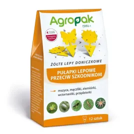 zolty-lep-doniczkowy-agropak-12szt-ziemiorki-mszyce-muszki-przedziorki
