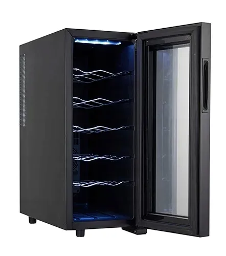 Spiżarka do Napojów AD 8083 – Elegancka i Cicha, 33L, 12 Butelek