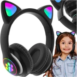 sluchawki-bluetooth-dla-dzieci-nauszne-led-rgb-kocie-uszy-czarne-na-prezent