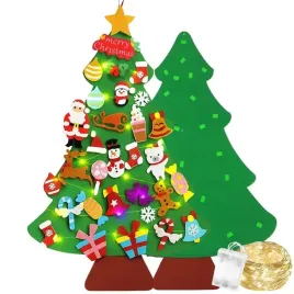 choinka-filcowa-na-rzepy-z-ozdobami-dla-dzieci-swiatelka-50-led-na-sciane