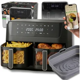 frytkownica-beztluszczowa-dwukomorowa-adler-11l-air-fryer-2700w-8-programow