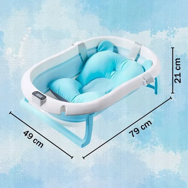 skladana-duza-wanienka-dla-dzieci-termometr-fotelik-poduszka-do-kapieli-stan-nowy-kod-producenta-wanienka-skladana-poduszka-termometr