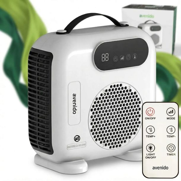 Termowentylator PILOT grzejnik elektryczny 2000W LCD wentylator Timer Biały