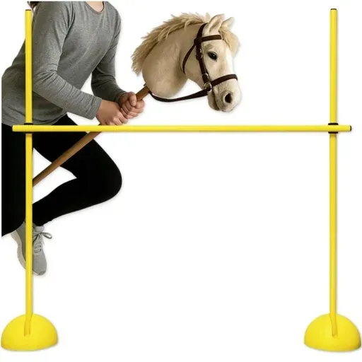 AKCESORIA DO HOBBY HORSE PRZESZKODY DO SKAKANIA KONIKIEM KOŃ NA KIJU 135CM