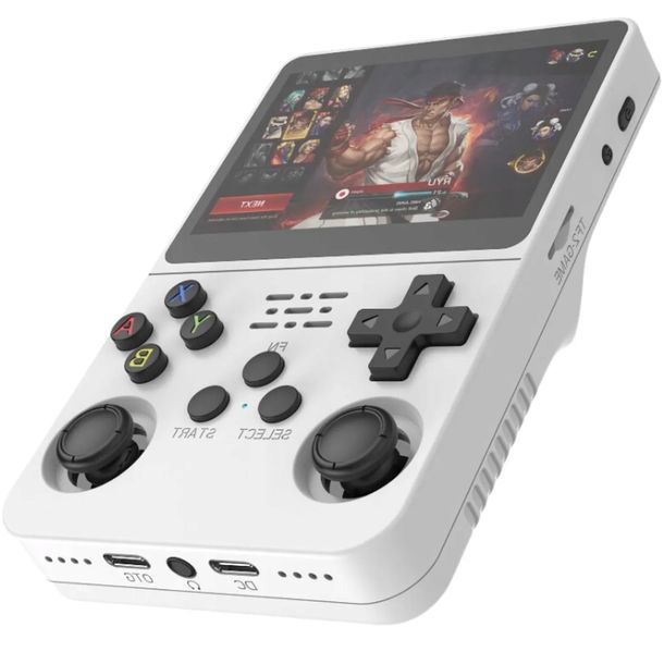 KONSOLA R36S DO GIER RETRO 15000 GIER LINUX 64GB GAMEBOY BIAŁA