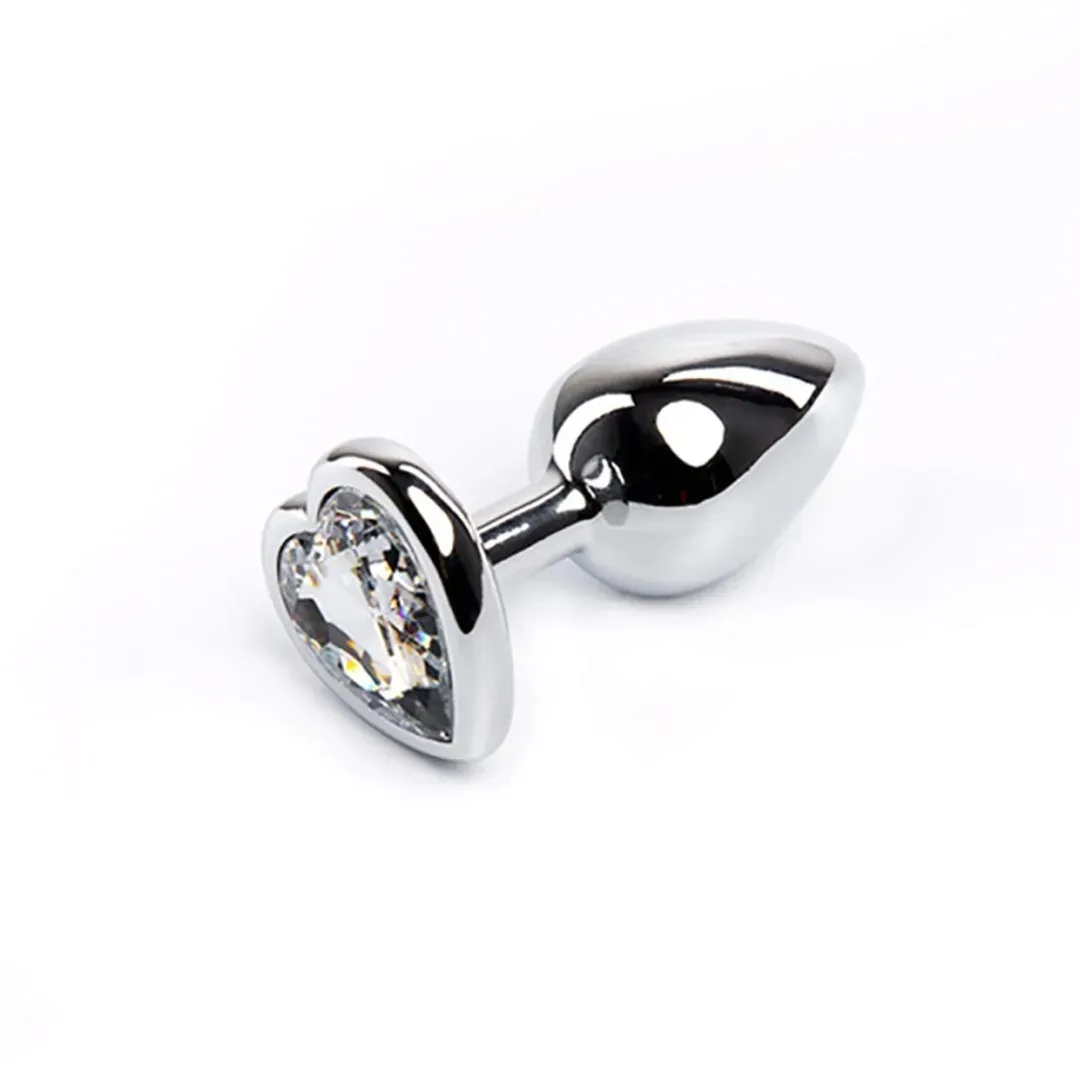 silver-small-heart-shaped-butt-plug-with-white-crystal