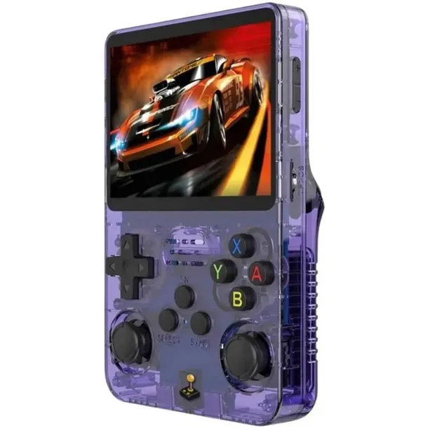 KONSOLA R36S RETRO 21 000 GIER KLASYCZNYCH LINUX 64GB GAMEBOY FIOLET