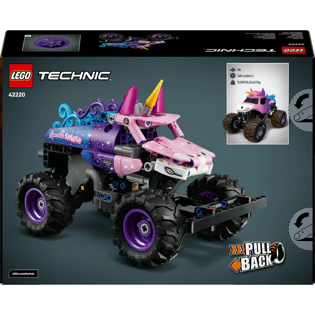lego-42220-technic-monster-jam-sparkle-smash-z-napedem-typu-pull-back