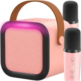 zestaw-do-karaoke-dla-dzieci-glosnik-bezprzewodowy-2x-mikrofony-rozowy