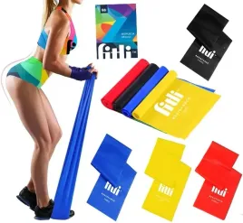 zestaw-4-gum-tasma-do-cwiczen-treningu-rehabilitacyjna-fitness-flat