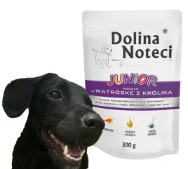 mokra-karma-dla-szczeniat-dolina-noteci-junior-watrobka-z-krolika-300g