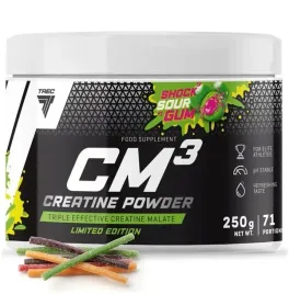 kreatyna-trec-cm3-powder-250g-jablczan-kreatyny-sour-shock-gum-nowy