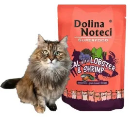 mokra-karma-dla-kota-dolina-noteci-superfood-cielecina-homar-krewetki-85g