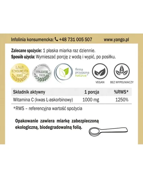 yango-witamina-c-100-g-postac-proszek