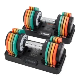 zestaw-hantli-regulowanych-trexo-2x10-kg-multicolor-20kg-do-cwiczen