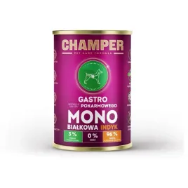 mokra-karma-dla-psa-monobialkowa-champer-gastro-indyk-400g