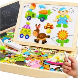 tablica-edukacyjna-magnetyczna-drewniana-kredowa-wielofunkcyjna-dla-dzieci