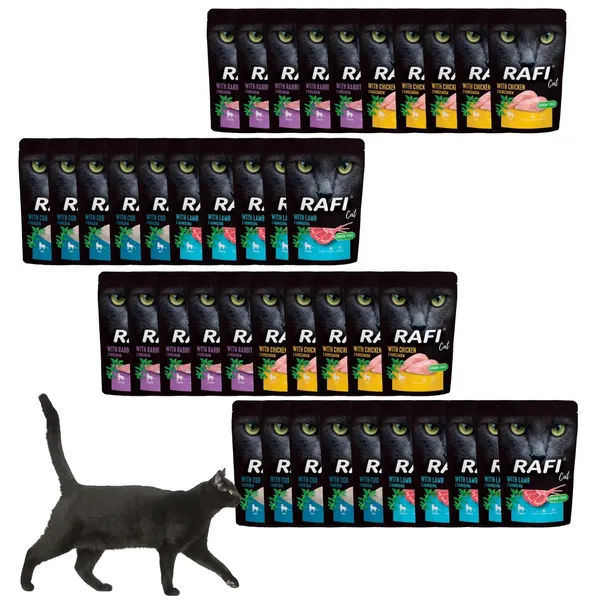 Dolina Noteci Rafi Cat karma mokra dla kota MIX SMAKÓW 40x100g