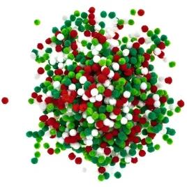 pompony-poliestrowe-miks-swiateczny-boze-narodzenie-1cm-dpcraft-1000-sztuk