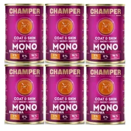 mokra-karma-dla-psa-champer-coatandskin-monobialkowa-wolowina-6x400g