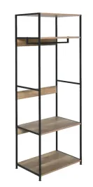 garderoba-industrialna-loft-biuro-salon-regal-z-polkami-drazkiem-czarny-dab