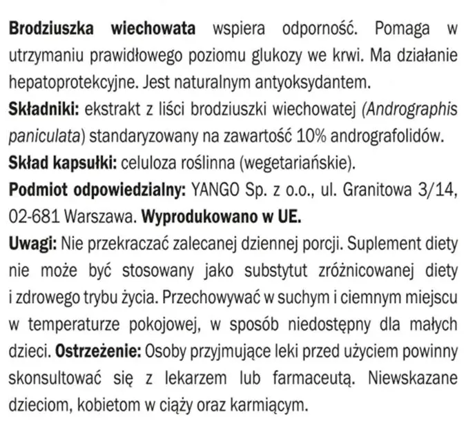 yango-brodziuszka-andrographis-90-kaps-cechy-dodatkowe-bez-cukru