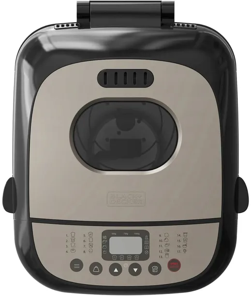 wypiekacz-do-chleba-blackanddecker-17-programow-bxbm600e-timer-lcd-600-w-funkcje-automatyczne-miksowanie-automatyczne-zagniatanie-ciasta-opozniony-start-regulacja-stopnia-przyrumienienia-regulacja-wielkosci-bochenka-utrzymywanie-temperatury