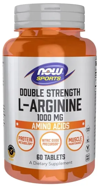 NOW FOODS L-Arginine 1000 mg Double Strength - L-Arginina 1000 mg (180 tabl