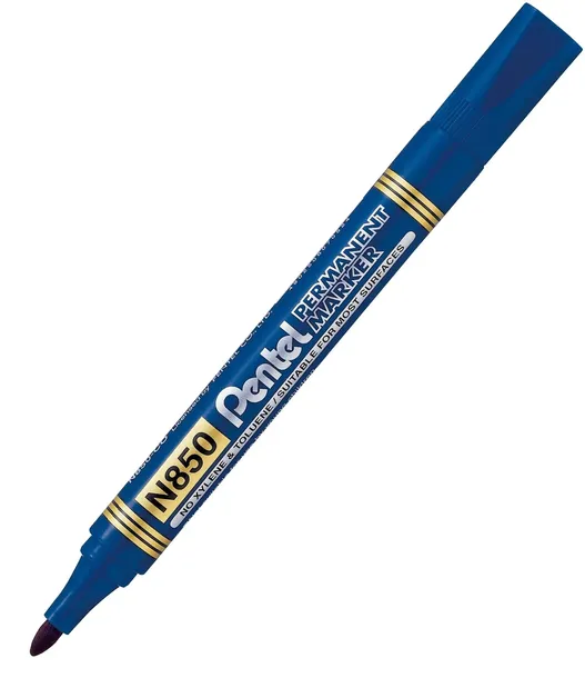 marker-permanentny-pentel-n850-okragly-niebieski-kolor-niebieski