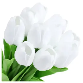 tulipany-silikonowe-biale-bukiet-tulipanow-10szt-tulipan-do-wazonu-kwiaty