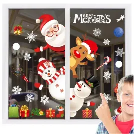 naklejki-swiateczne-na-okno-szybe-mikolaj-sniezynki-renifer-2-arkusze
